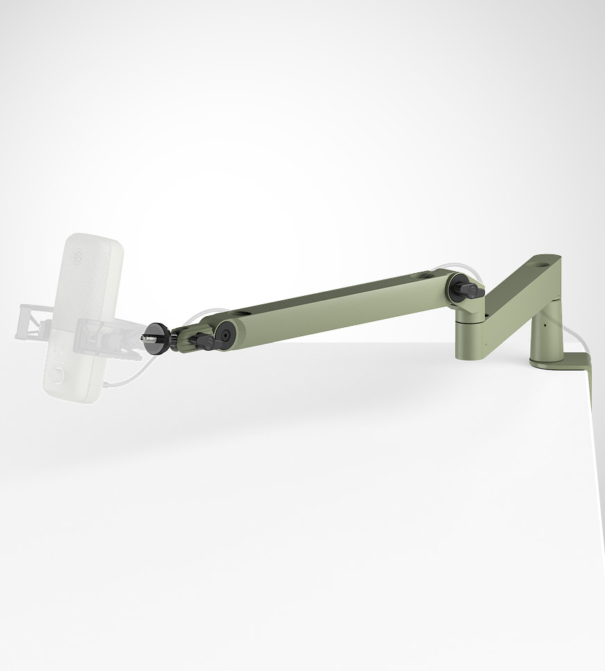 Wave Mic Arm LP - White | Mic Boom Arm for Desks | Elgato